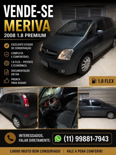Chevrolet Meriva Premium 1.8 MPFI 8V Flexpower 2008