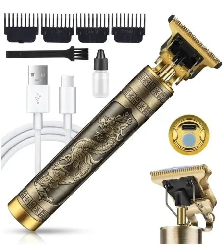 Máquina De Cortar Cabelo E Barba Dragão Trimmer Profissional