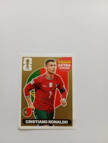 FIGURINHA EXTRA STICKER PANINI - CRISTIANO RONALDO - FIFA WORLD CUP 2026 (GOLD)