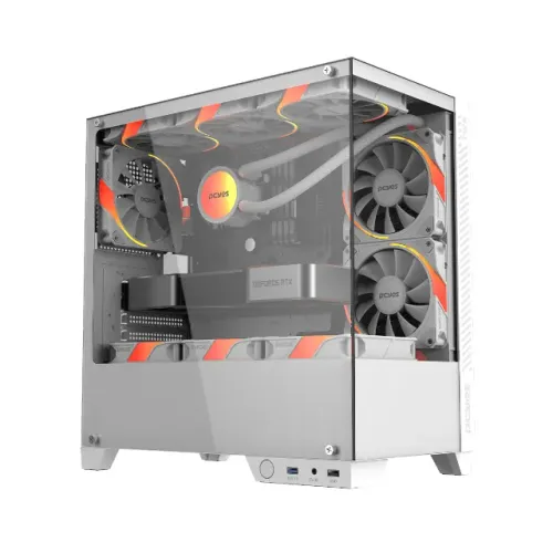 Gabinete Gamer Pcyes Forcefield Twr White Ghost