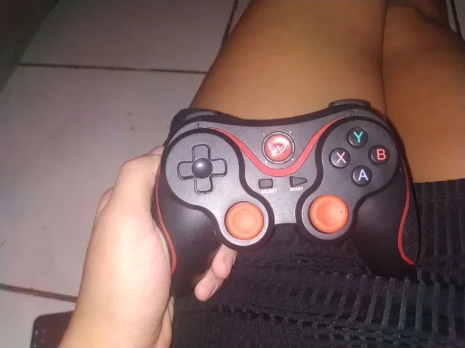 Controle Gamepad Bluetooth X3 Preto Android IOS PC