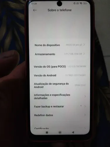 Celular poço x4 pro 5g 256bg