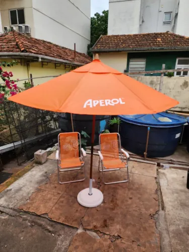 Ombrelone de Madeira com Base Aperol Desmontável 