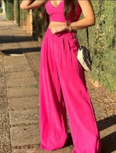 Conjunto em alfaiataria pink