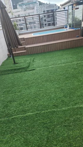 6m² de grama artificial com 40mm altura