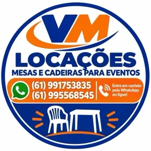 Aluguel de mesas e cadeiras | capacidade 182kg