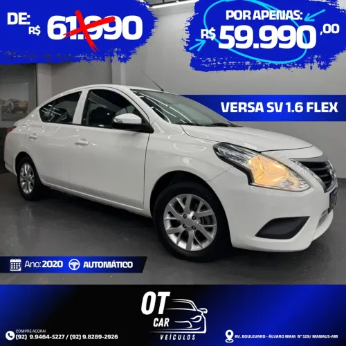 Nissan Versa SV 1.6 16V Flexstart 4P Aut. 2020