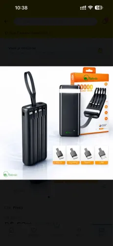 Carregador portátil Power Bank 20000mAh