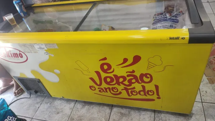 Freezer de sorvete 500Litros 220v LINDA