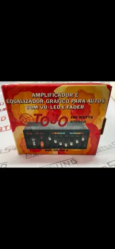 Equalizador e amplificador tojo gr-100 novo zero na embalagem na promoção 