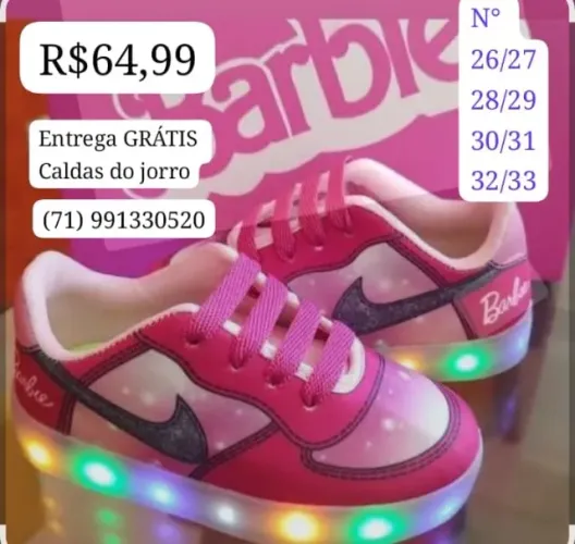 Tenis led barbie