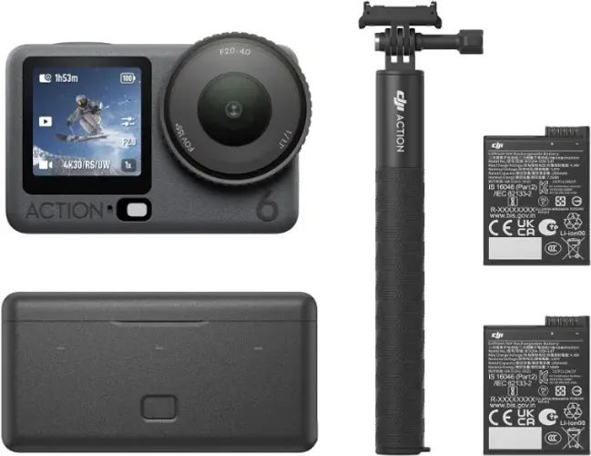 Câmera De Ação Dji Osmo Action 6 Enhanced Combo Lacrado