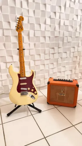Kit Guitarra Tagima TG-530 Malagoli + Cubo Orange Crush 20LDX + Capa