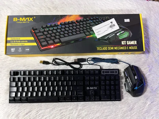 Kit Teclado e Mouse Gamer RGB lacrado