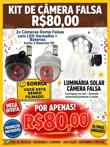 Conjunto câmera falsa