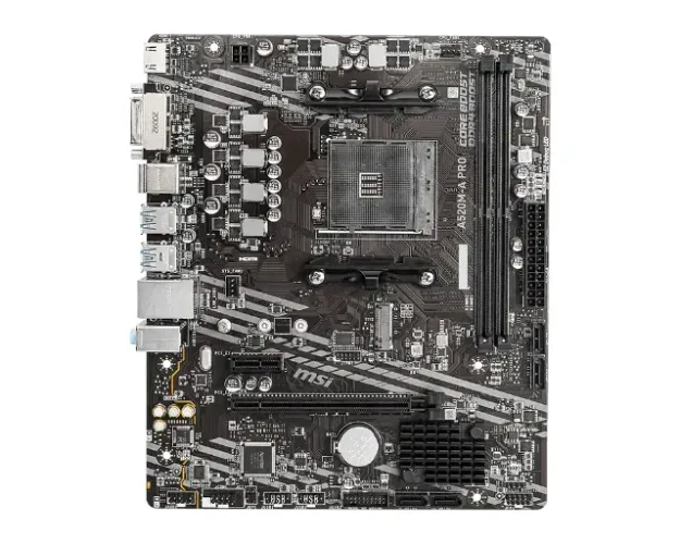 Placa-Mãe MSI A520M-A PRO, AMD AM4, mATX, DDR4, Preto - A520M-A PRO