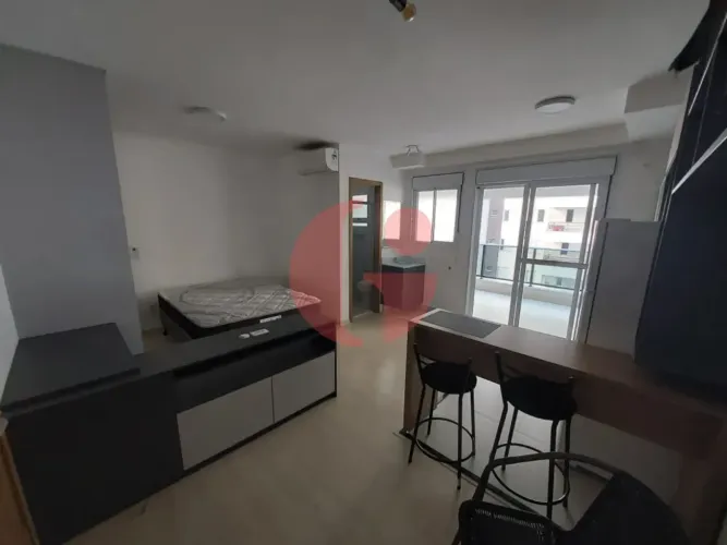 Apartamento tipo flat para locação no condomínio Moriah com 1 quarto e 1 vaga de garagem -