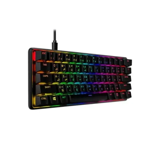 TECLADO GAMER RGB PREMIUM HYPERX ALLOY ORIGINS 60% [NOVO - PERFEITO]
