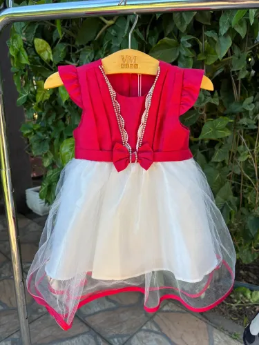 Vestido Vermelho Bebê Tamanho G