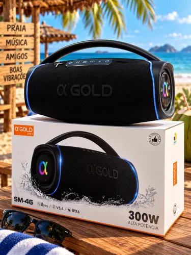 ? CAIXA DE SOM A?GOLD PRO SM-46 ? 300W de potência