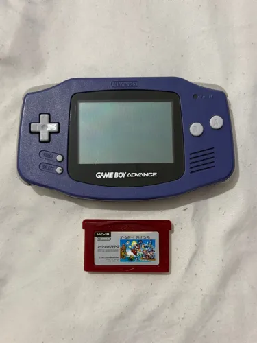 Game Boy Advance Indigo Original + Jogo Super Mario Bros Famicom Mini