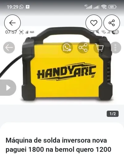 Quero comprar uma máquina de solda boa condições no valor 200 reais