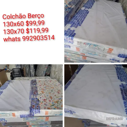 Colchão berço e Colchão mini cama novo # 10x sem juros no cartão