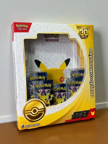 Pokemon Lacrado Coleção com Fichario Celebração de 30 Anos