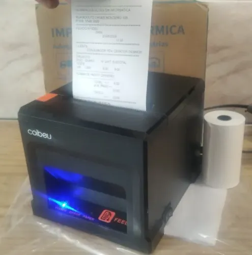 Impressora termica 80mm Usb Rede + 1 bobina - Produto novo Testo na hora