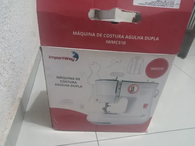 Máquina de costura agulha dupla 