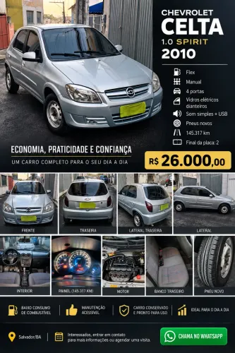 Chevrolet Celta Spirit/ LT 1.0 MPFI 8V Flexp. 5P 2011