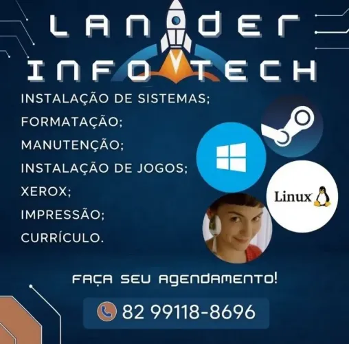 Formatação, Instalação de Windows, Jogos e Manutenção - Lander Infotech