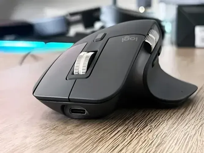 Mouse sem fio de alto desempenho com feedback tátil MX Master 4 Cor Grafite Logitech