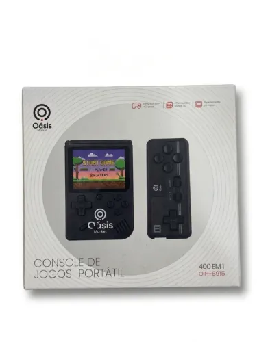 Mini Game Portátil 400 Em 1 Tela LCD Recarregável