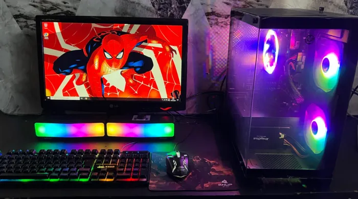 PC Gamer i5 7400 + DDR4 + SSD 240GB + MONITOR 20? + GABINETE NOVO + KIT RGB