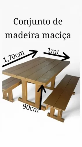 Conjunto de madeira 1,70 x 1,00