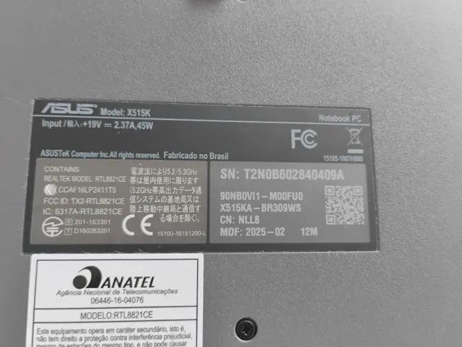 Notebook Asus