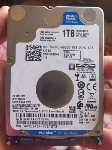 Vendo hd para notebook. Wd 1tb