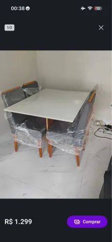 Mesa de jantar 4 lugares com entrega