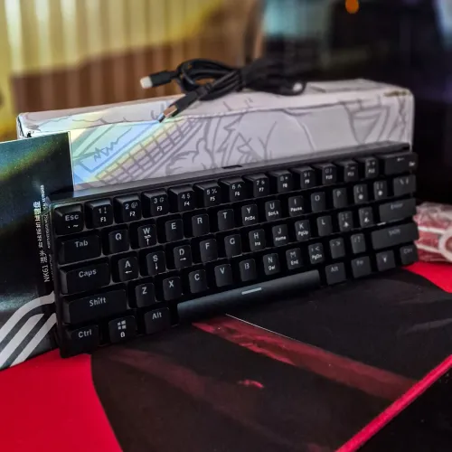 TECLADO MECÂNICO GAMER AJAZZ NK61 RGB 60%