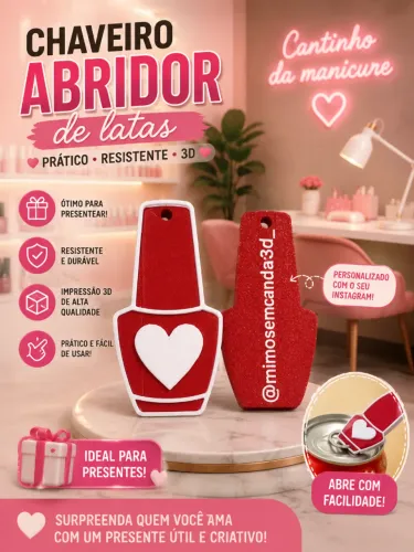 Chaveiro abridor de latas