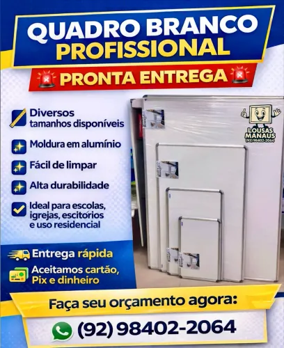 Quadros brancos diversos tamanhos