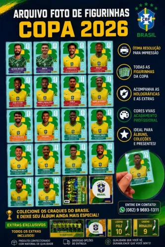 Arquivo adesivo figurinhas das copa 2026