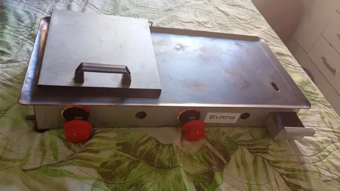 Chapa de hambúrguer a gás super nova