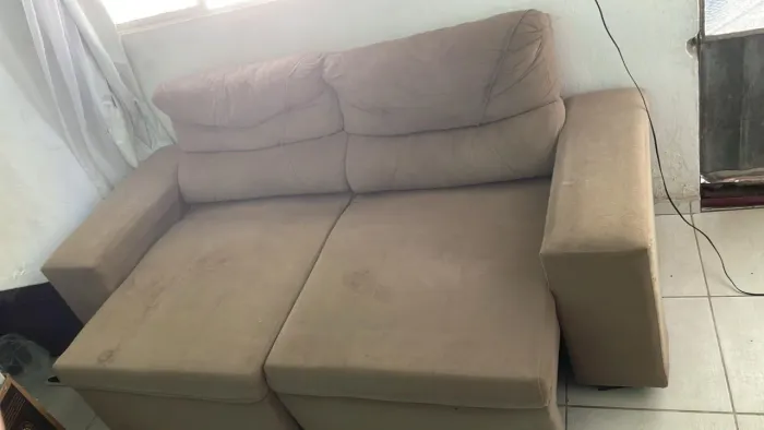 Sofá Retrátil Marrom 2 Lugares