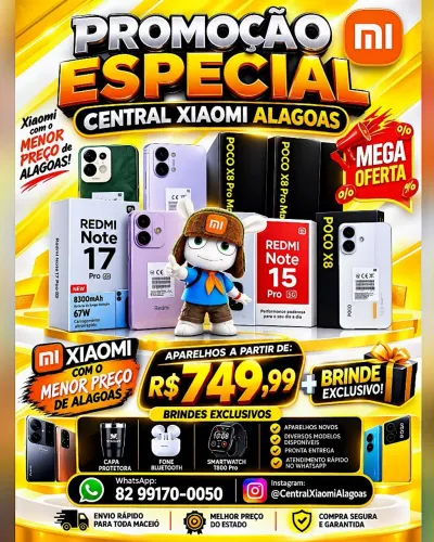 Xiaomi 17T 5G, Poco X8 Pro 5G, Poco F9 Pro 5G e Diversos Modelos Disponíveis 