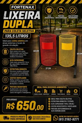 Lixeira Dupla