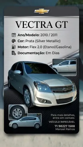 Chevrolet Vectra GT 2.0 MPFI 8V Flexpower Mec. 2011