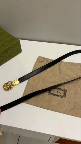 Cinto Gucci GG Marmont Original - Caixa + Dust Bag - Monograma Clássico