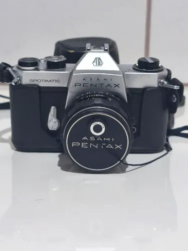 Câmera Analógica 35mm Asahi Pentax Spotmatic | Com Case de Couro Original